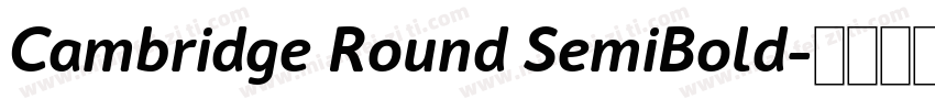 Cambridge Round SemiBold字体转换